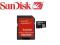SanDisk MicroSDHC 16 GB + ADAPTER SD