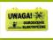 ŻOLTA TABLICZKA OSTRZEGAWCZA pastuch 10szt HURT!