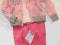 ! 74-80 cm NOWY 3-cz KOMPLET sweter spodnie bluzka