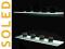 Półka szklana LED Oświetlenie Salonu 600x250x8mm