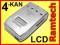 4-KANAŁOWA ŁADOWARKA LCD VK 2805AL R6/AA R03/AAA
