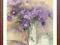 Obrazek w ramie WGX-3818-WR-K VASE OF LILAC FLOWER