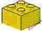 =F86= 8x Nowe LEGO Yellow Brick 2x2 3003 ==