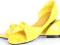 BUTY BALERINKI WYCINANE %%% S46 YELLOW EKO 39