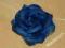 -MARGUT- Spinka broszka Kwiat Róża niebieska