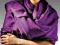 Pashmina jednobarwna duży piękny szal CHUSTA