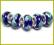 Koralik modułowy   GRANATOWY   FANTAZYJNY  Śliczny
