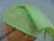 Chustka czapeczka bawełniana na głowę zielona