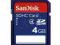 Karta pamięci SANDISK SECURE DIGITAL SDHC 4GB