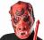MASKA WAMPIR Czerwony Halloween maski urodziny