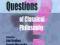 Some Questions of Classical Philosophy