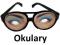 OKULARY "OCZY" przebranie strój OK-OCZg