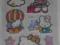 Naklejki wypukłe Hello Kitty 12 szt (wb2)