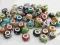 Szklane koraliki modulowe MIX 64SZT lampwork nr5