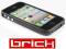 Czarne Sztywne Etui Bumper Case Apple iPhone 4 4G