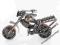 Figurka stalowa brązowa - motocykl 207-0202