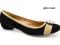 BUTY GINO ROSSI  BALERINKI, ZAMSZ CZARNY, R- 37,5
