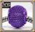 * Koralik modułowy - siatka - fioletowy *