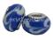 PD296 Lampwork koraliki modułowe ze wzorem chabro