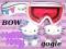 HELLO KITTY gogle narciarskie BOW różowe z gumką
