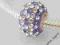 FIOLETOWY KRYSZTALOWY KORALIK MODULOWY nr217