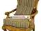Fotel krzesło lite drewno rzeźbione egzot drewno