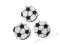 [m-craft] PIŁKI NOŻNE 3szt na przylepcu NOWE