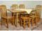 ada-meble ASIA stół, 4 krzesła drewno, 2 taborety