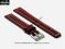 pasek do zegarka 18 mm DILOY P353.18.4 bordowy