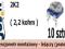 Potencjometr motażowy 2K2 _ 2,2 kohm _ 10szt