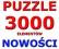 PUZZLE 3000 elem.15 wzorów CASTORLAND SUPER CENA