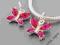 ZAWIESZKA MODULOWA ROZOWY MOTYLEK  CHARM  nr91