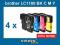 4x BROTHER LC1100 LC 1100 LC980 DCP-145C 165C 195C