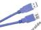 Kabel przedłużacz USB 3.0 A-A M/F 1,8m niebieski