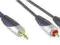 Bandridge Premium KABEL JACK 3,5mm - 2xRCA CHINCH