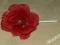 -MARGUT- Spinka kwiat mała róża czerwona