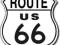 Route 66 metalowy szyld znak drogowy USA vintage