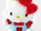 HELLO KITTY - Maskotka 12cm - w czapce