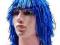 PERUKA TECHNO FOLIOWA NIEBIESKA SYLWESTER DG1378