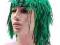 PERUKA TECHNO FOLIOWA ZIELONA SYLWESTER DG1377