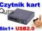 Wewnętrzny czytnik kart obudowy Quer 6w1 USB SD CF