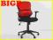 Obrotowy fotel biurowy ARON czerwony BIGBDom