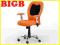 Obrotowy fotel biurowy MACK pomarańcz BIGBDom