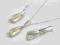Kolczyki wisior łańcuszek SWAROVSKI WING SILVER SH