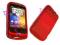 Etui GEL czerwony HTC Wildfire + folia wymiar