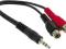 KABEL AUDIO AUX-IN JACK 3,5mm -- > RCA GNIAZDO