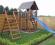 Drewniany PLAC ZABAW dla dzieci domek huśtawka