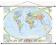 Mapa Świata Świat polityczny 100x70 cm ścienna