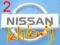 NISSAN emblemat logo ALMERA PRIMERA MICRA SUNNY 2