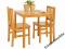 Stół i 2 krzesła ZESTAW drewno 100% kolor:olcha